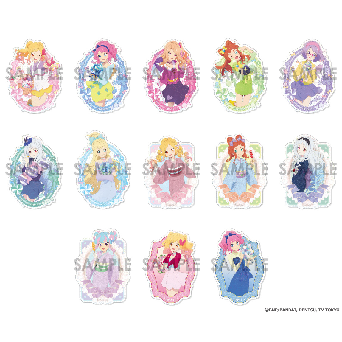 アイカツスターズ！ トレーディングきらきらクリアステッカー(全13種)