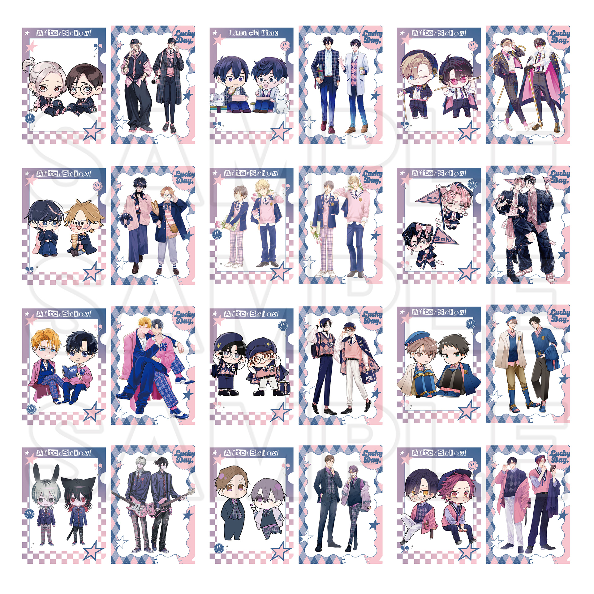 クリアファイルセット　PINK/NAVY TRAD. CLUB ver.(12種)